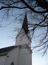 Church with tall steeple